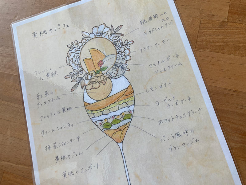 瓦テラス「季節のパフェ」