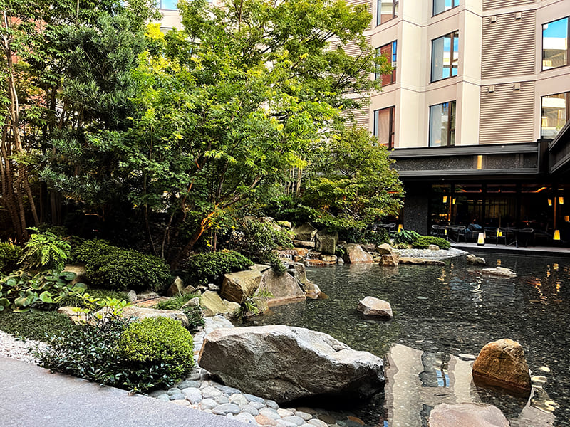 THE HOTEL SANRAKU KANAZAWA　中庭