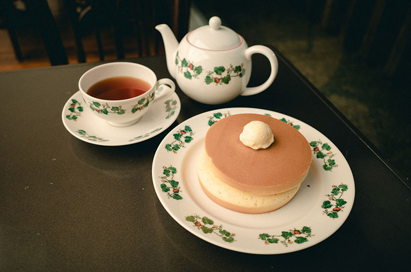 ホットケーキ　オリジナルブレンドティー