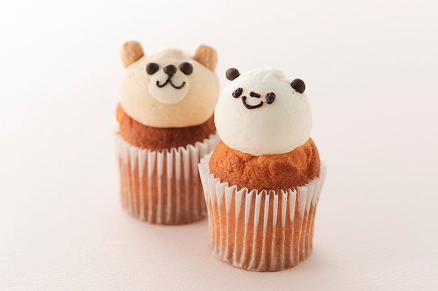フェアリーケーキフェア くまキャラメル、バニラパンダ