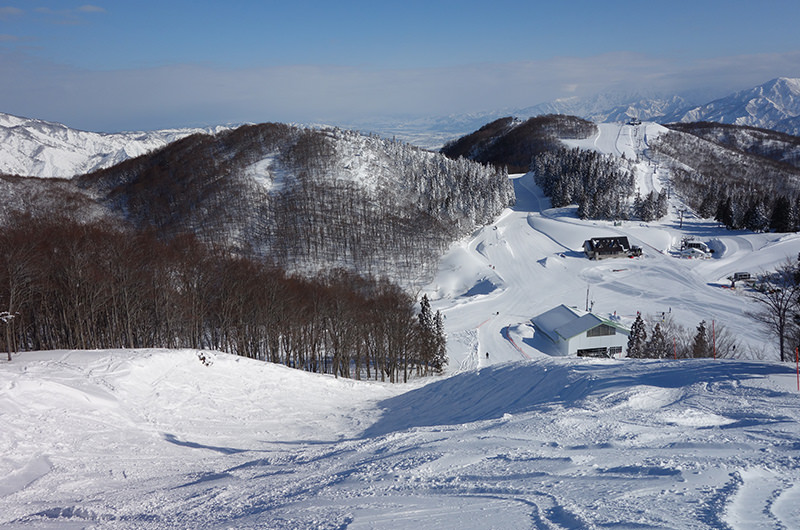 最大斜度33度の北エリア「スーパースワン」