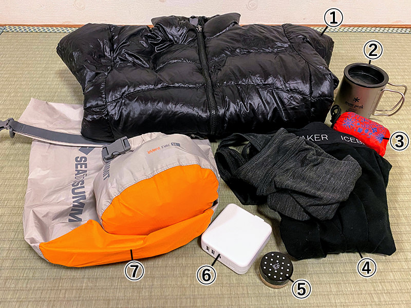衣服やバッグなどの旅アイテム