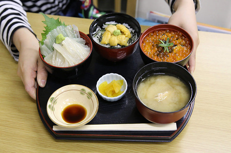 海産物の定食