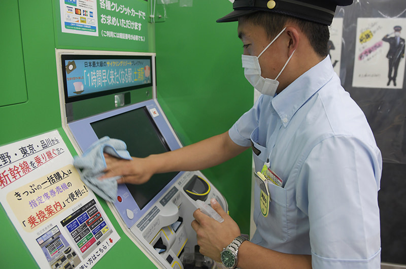 駅構内の感染対策