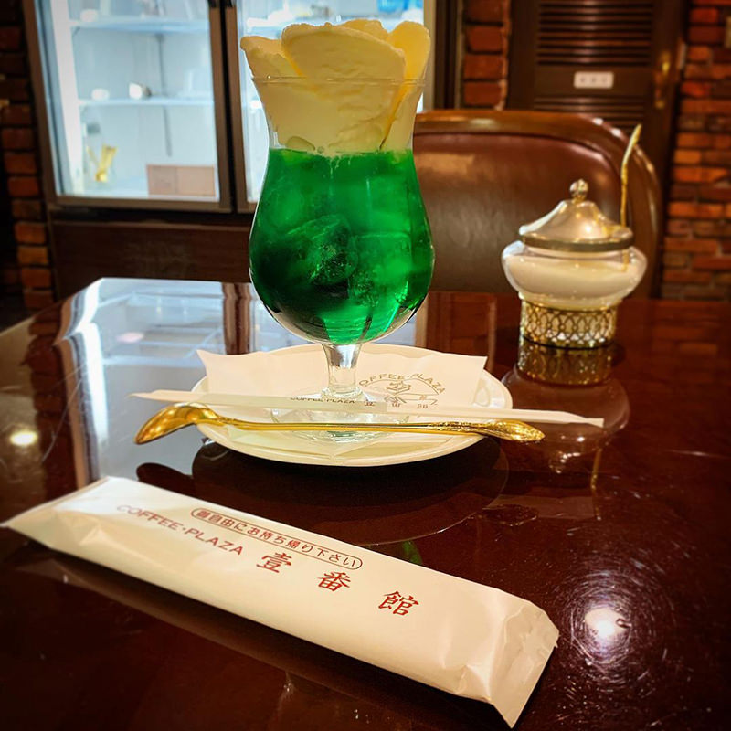 コーヒープラザ壹番館「クリームソーダ・メロン」