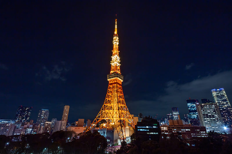 夜の東京タワー