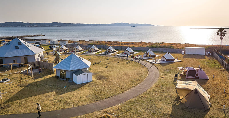 CAMPGROUND BREEZE TATEYAMAの景色（写真提供：CAMPGROUND BREEZE TATEYAMA）