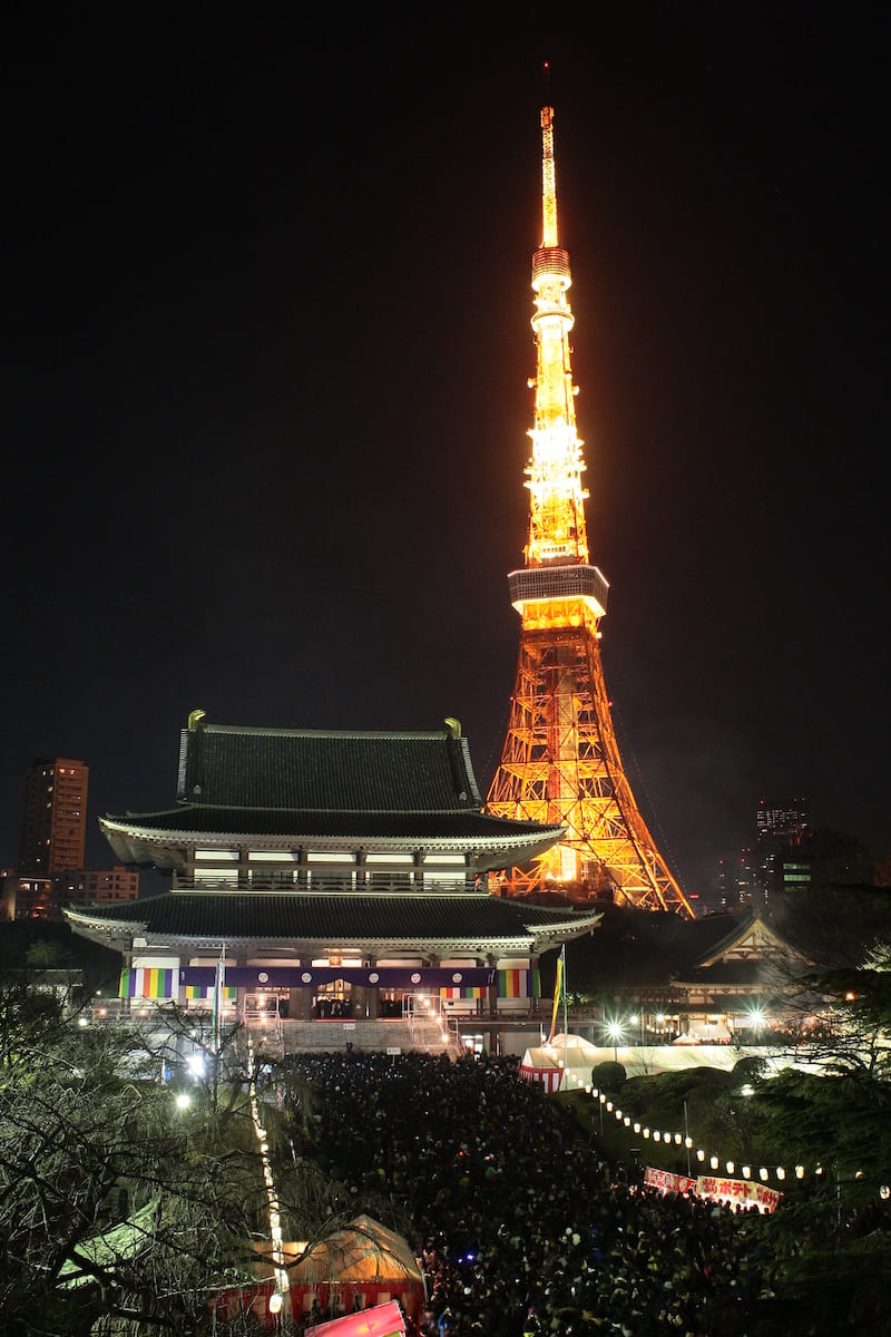 大本山 増上寺（写真提供：大本山 増上寺）。