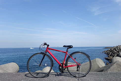 伊豆サイクリング旅。らくらくレンタサイクルで東伊豆を疾走！のイメージ