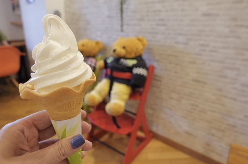 「Izu-Kogen駅Cafe べるじゅ」の丹那牛乳ソフトクリーム