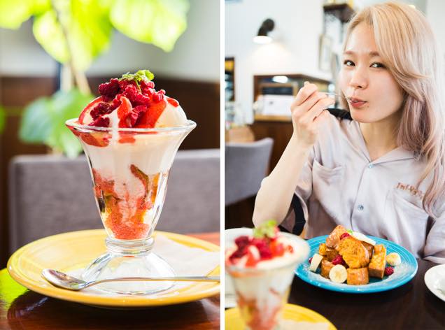 アンカフェのパフェ＆フレンチトースト