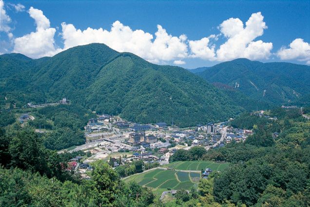 昼神温泉全景