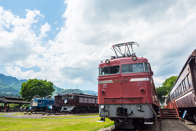 文化むらの展示車両