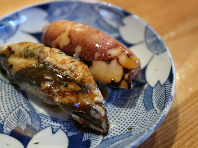 鮨 まつさか　煮イカ・穴子