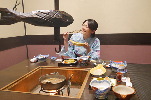 吟松亭あわしま　夕食