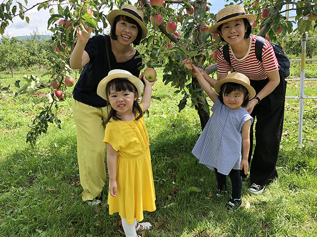 原田農園でりんご狩り