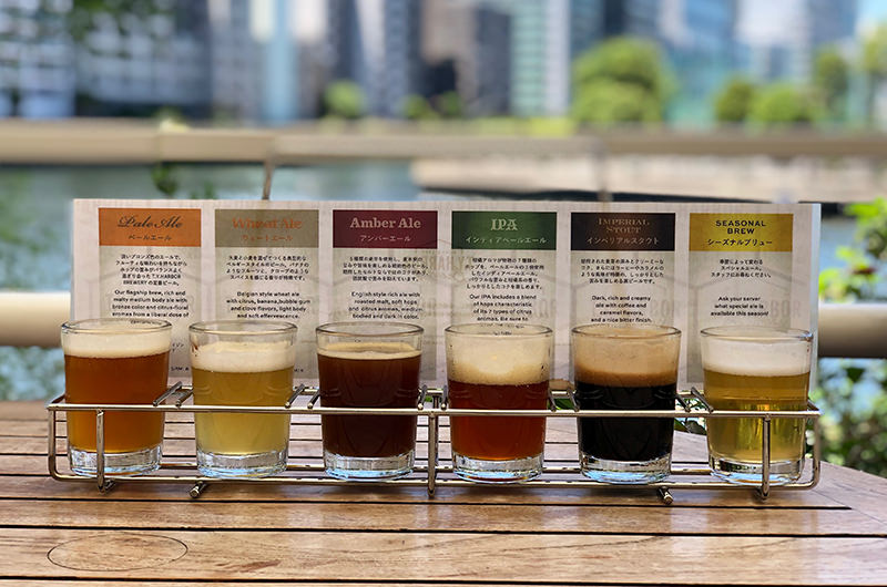 ビールの飲み比べ