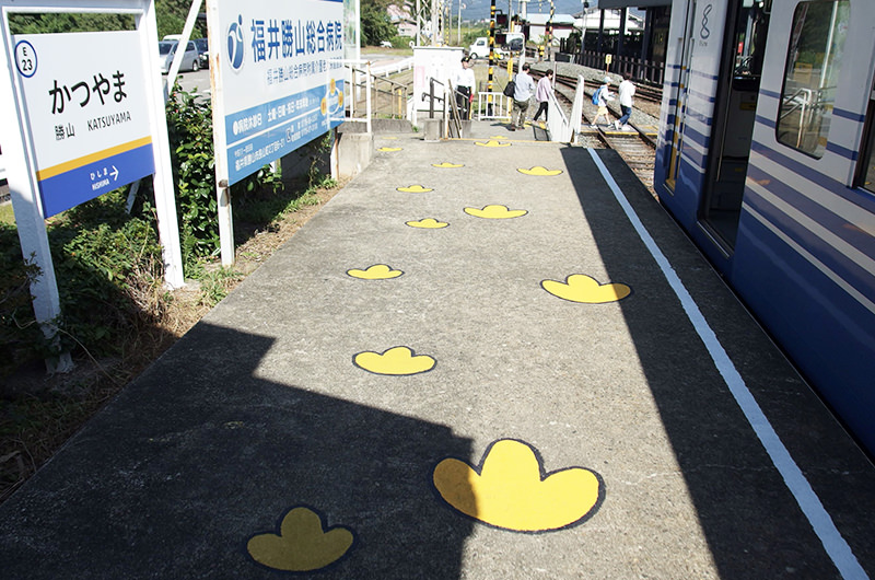 勝山駅ホーム