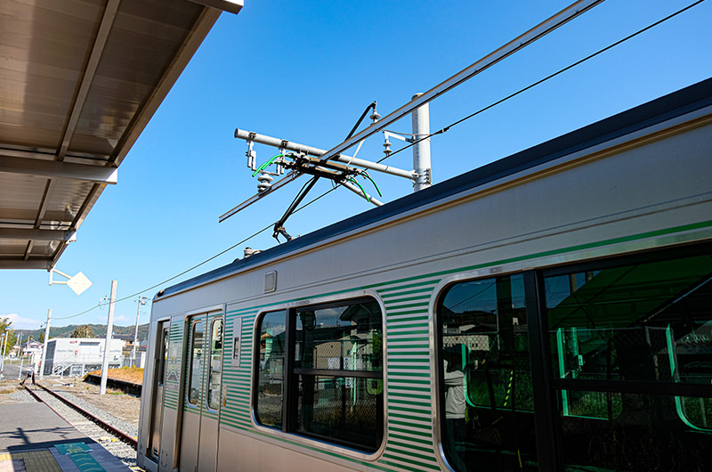 烏山駅の充電ゾーン