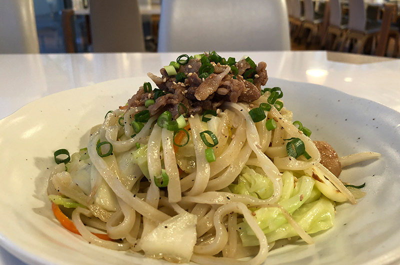 いわてまちキャベ塩焼きうどん