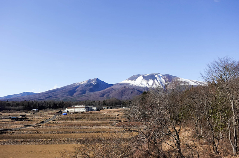 車窓 浅間山