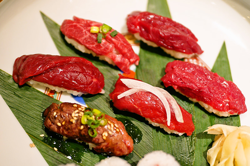 馬肉のおまかせ寿司