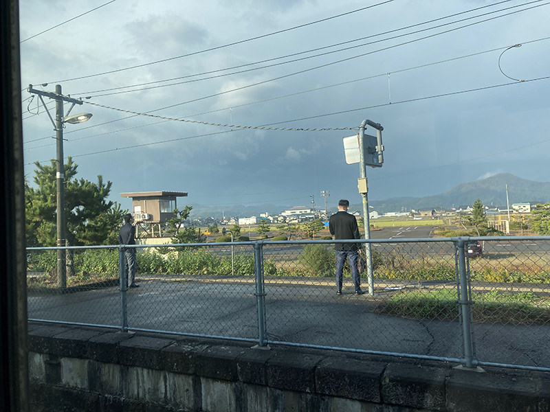 北陸本線粟津駅付近　車窓