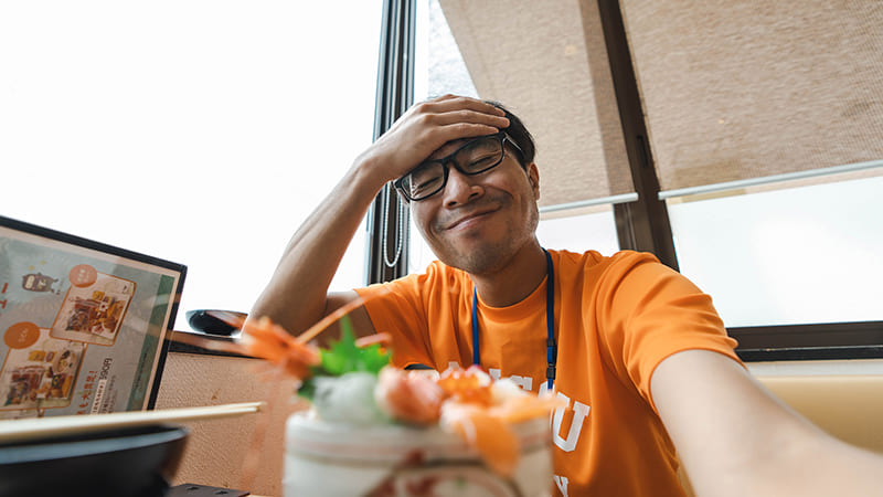 海鮮丼　筆者