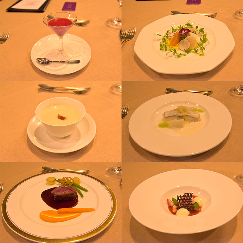 コース料理の数々