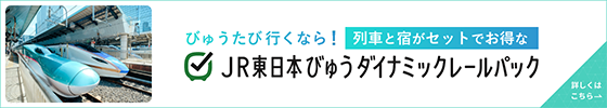 列車と宿がセットでお得！ダイナミックレールパック