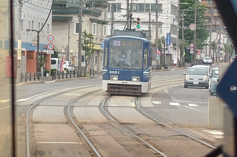 函館市電　車窓