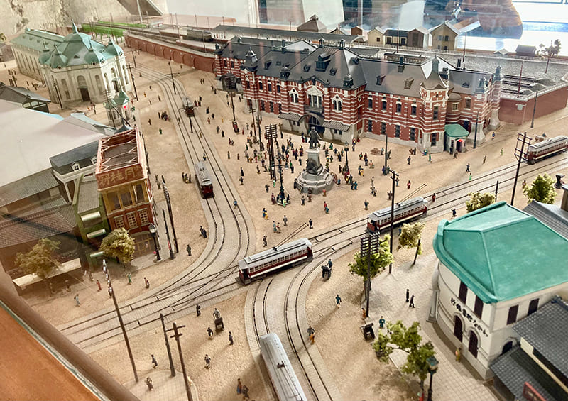 昔の万世橋駅の模型