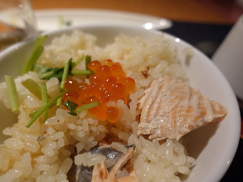新米はえぬき秋鮭はらこ飯