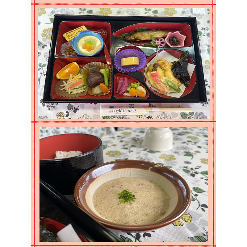 じねんじょ列車食事