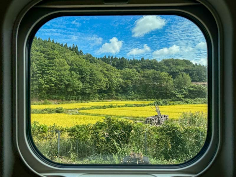 車窓　青森市の手前