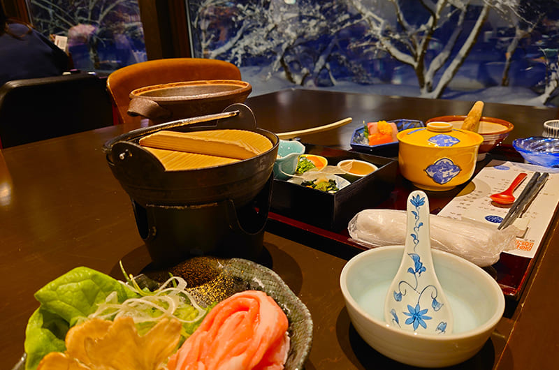 貝掛温泉　夕食