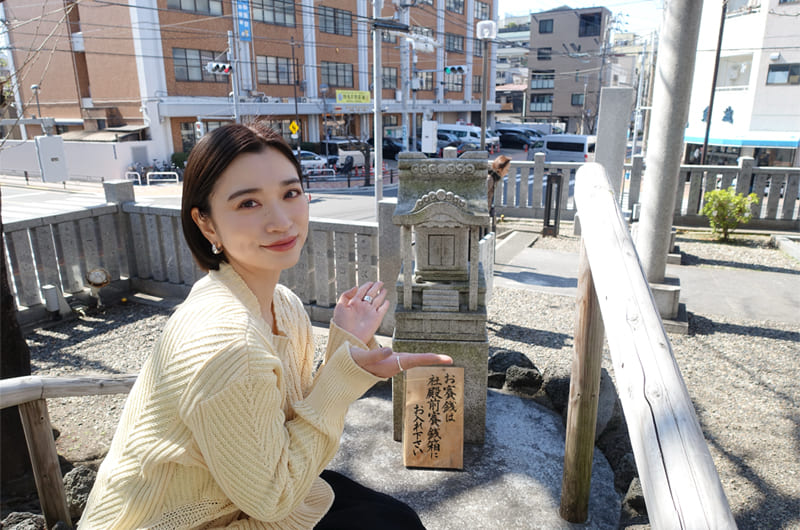 富士塚と筆者