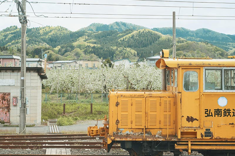 津軽大沢駅　ラッセル車