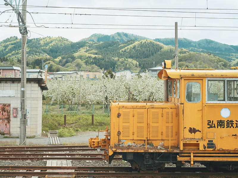 津軽大沢駅　ラッセル車