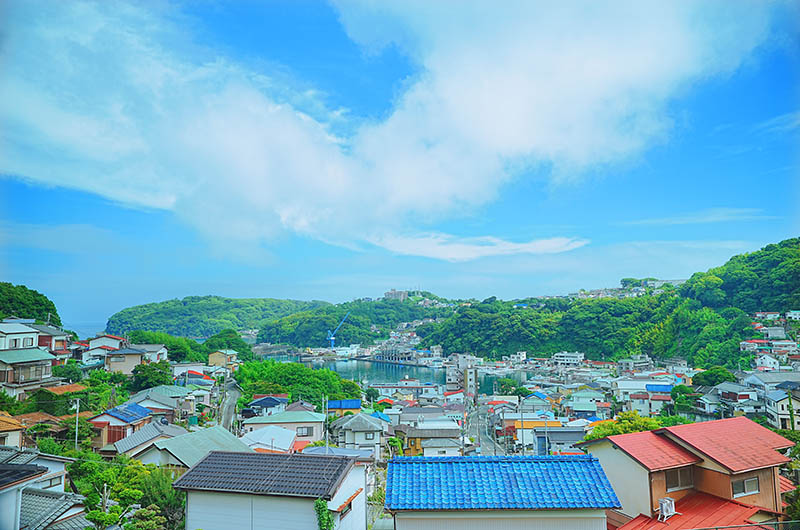 背戸道からの風景