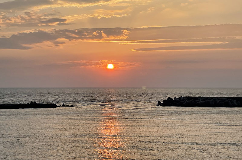 フェリーからの夕焼け