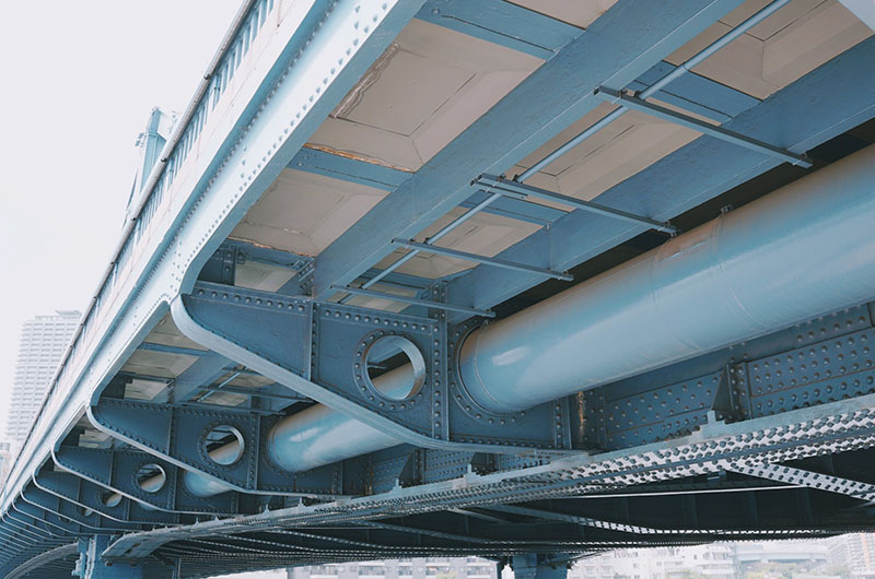 清洲橋の下からの眺め