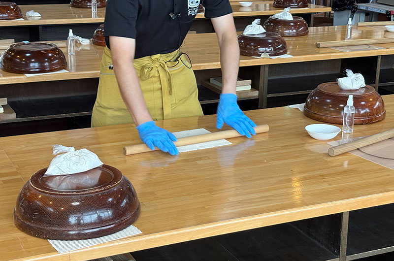 越前そばの里　そば打ち体験