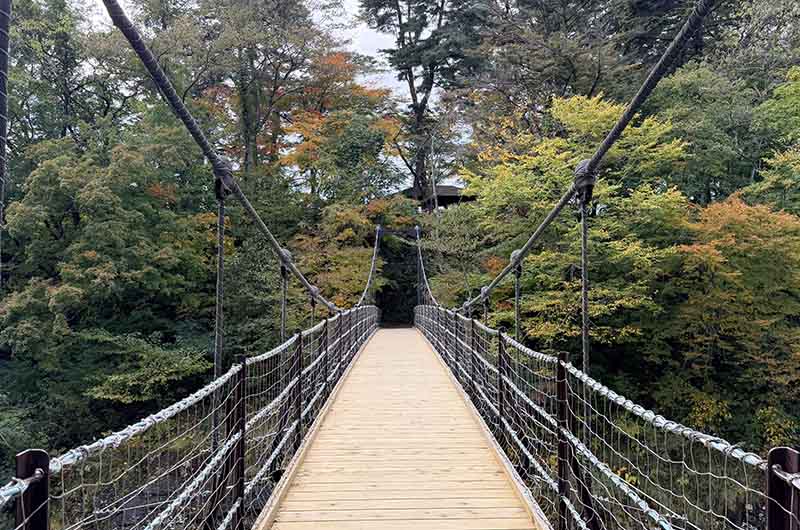 厳美渓にある吊り橋