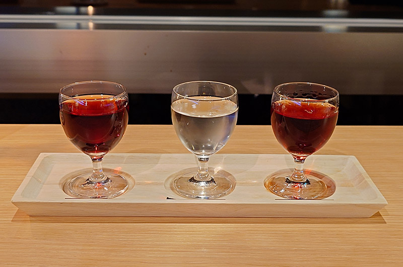 「やまふじぶどう園」ワイン3種飲み比べ