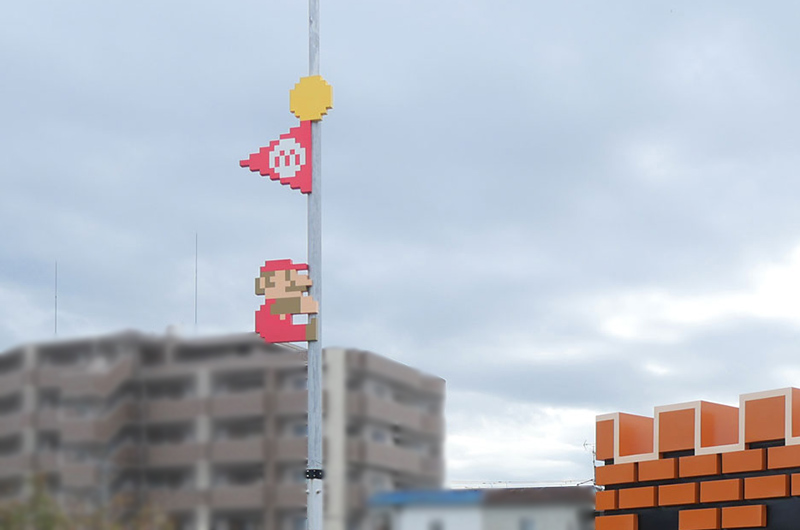 ニンテンドーミュージアム　中庭のオブジェ