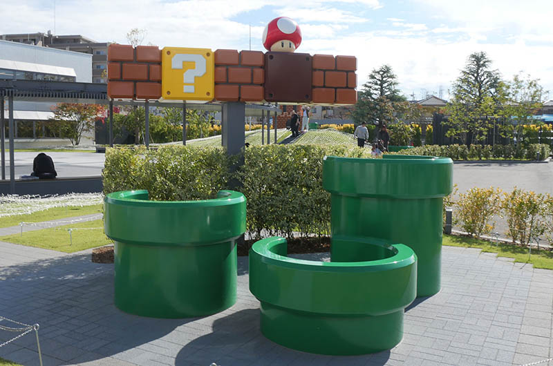 ニンテンドーミュージアム　中庭のオブジェ