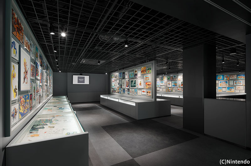 第1展示棟2階アートギャラリー（写真提供：任天堂株式会社）