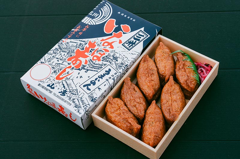 持ち帰り用のいなほ稲荷寿司