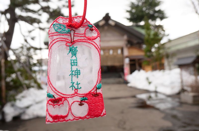 心の健康りんごお守り（赤色）